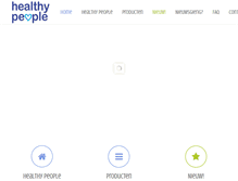 Tablet Screenshot of healthypeople.nl