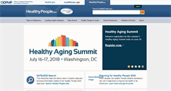 Desktop Screenshot of healthypeople.gov